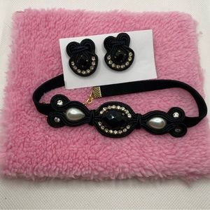 Women’s Handmade Soutache Choker Set